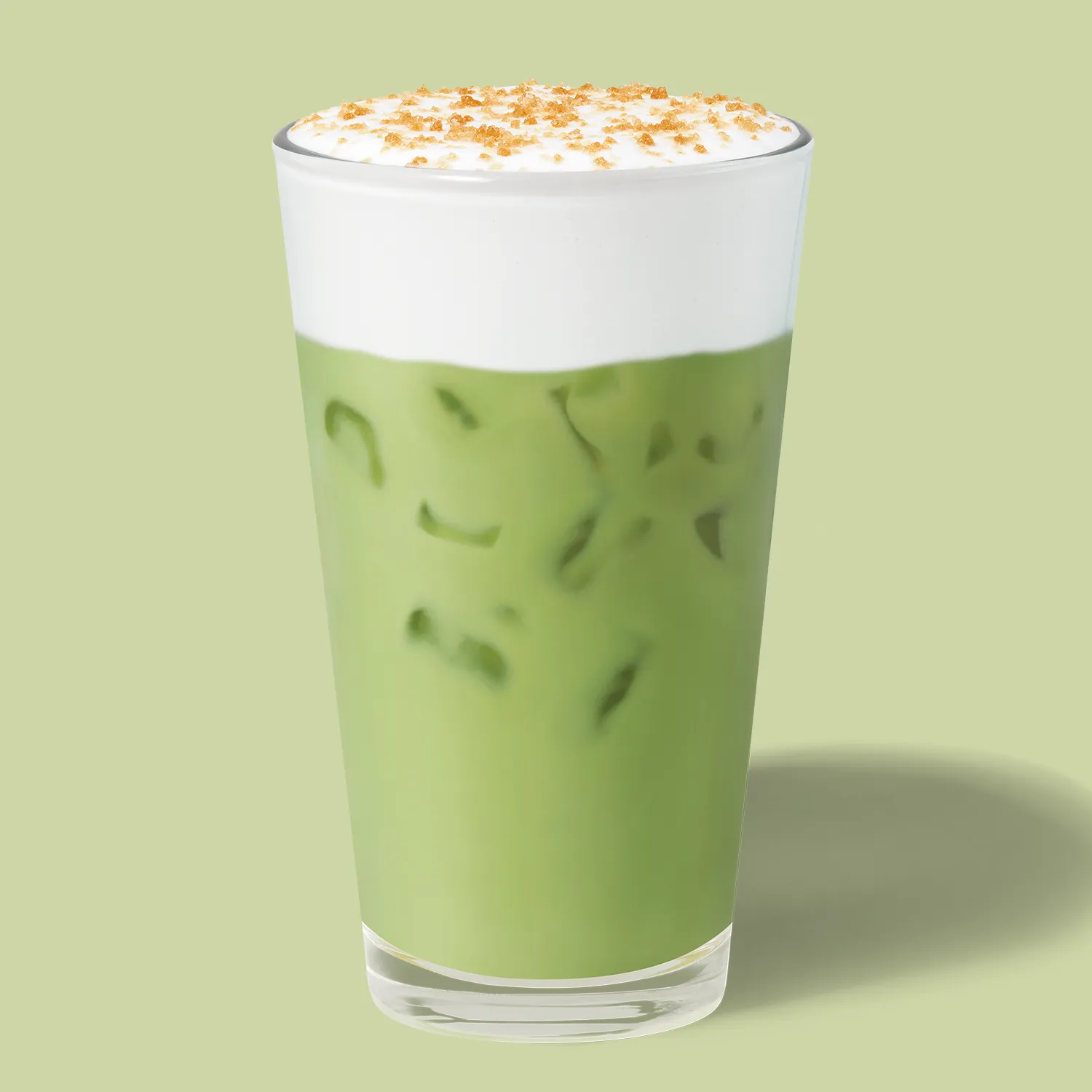 Toffee Nut Cream Iced Matcha Latte