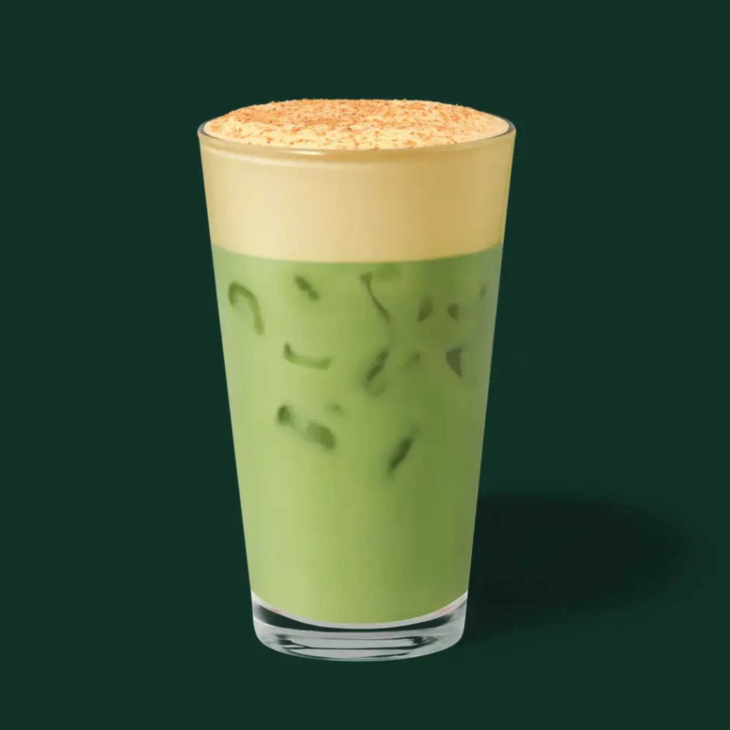 Pumpkin Cream Iced Matcha Latte