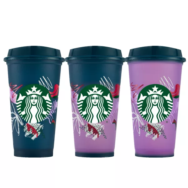 Reusable Teal Colour Change 16oz